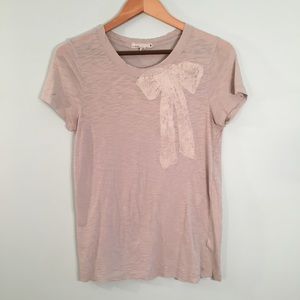 J. Crew Bow Front Tee